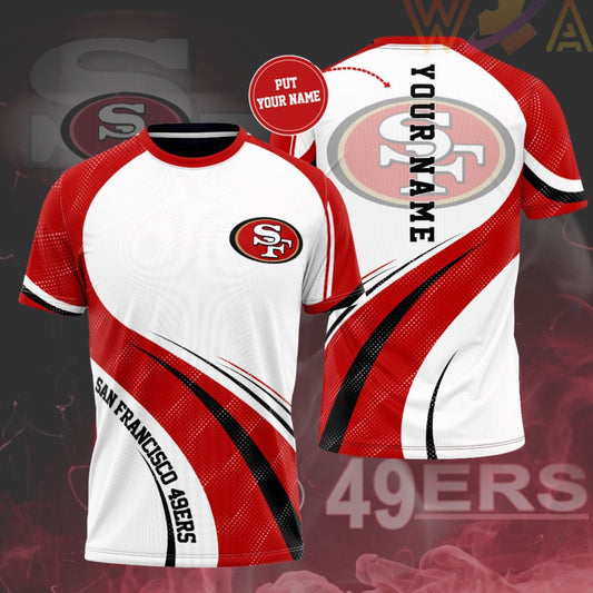 San Francisco 49ers Personalized 3D T-shirt BG399