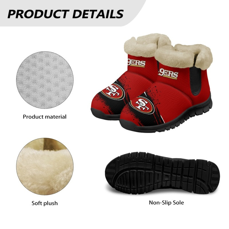 San Francisco 49ers Comfy Winter Snow Boots AZDDWSB000079