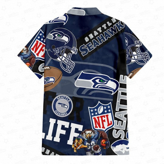 Seattle Seahawks Custom Limited Edition For Life Hawaiian Shirt and Shorts AZHAHWSS000245