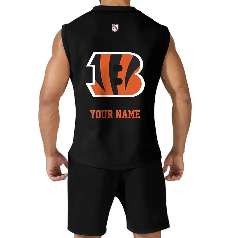 Cincinnati Bengals Combo Men Jersey Tank Top and Shorts AZICOTATTMS00011