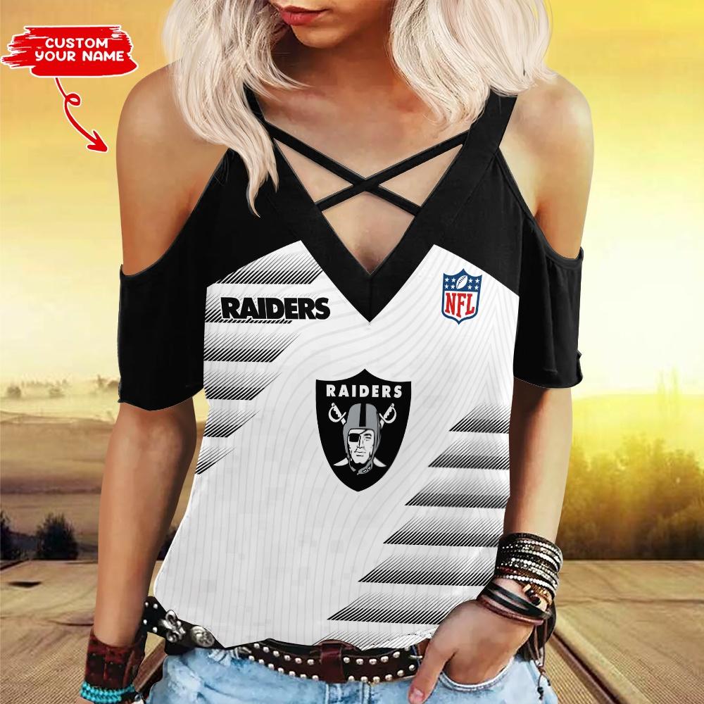 Las Vegas Raiders Personalized Miss Hollow Out Blouse Shirt BGMHS054