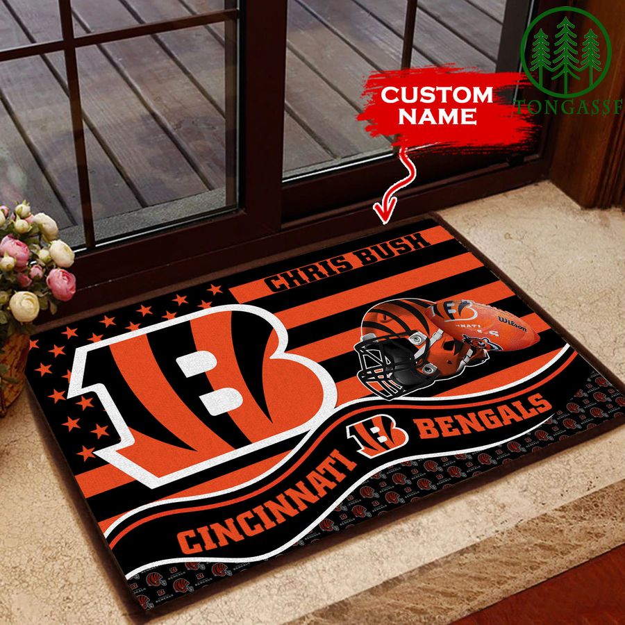 Cincinnati Bengals Personalized Doormat BGDMM586