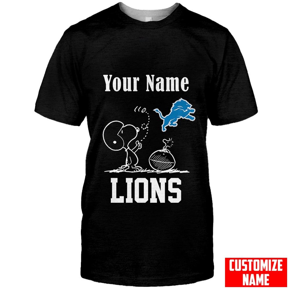 Detroit Lions Personalized Unisex T-Shirt Gift For Sport Fans BGTS971