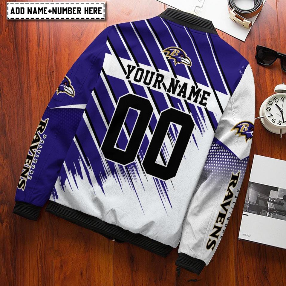 Baltimore Ravens Personalized Bomber Jacket AZCBJ153