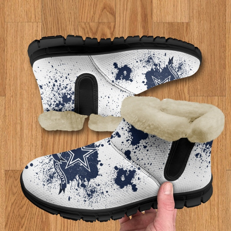 Dallas Cowboys Comfy Winter Snow Boots AZDDWSB000103