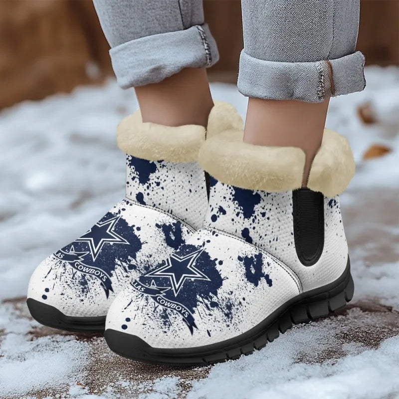 Dallas Cowboys Comfy Winter Snow Boots AZDDWSB000103