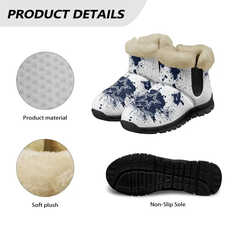 Dallas Cowboys Comfy Winter Snow Boots AZDDWSB000103