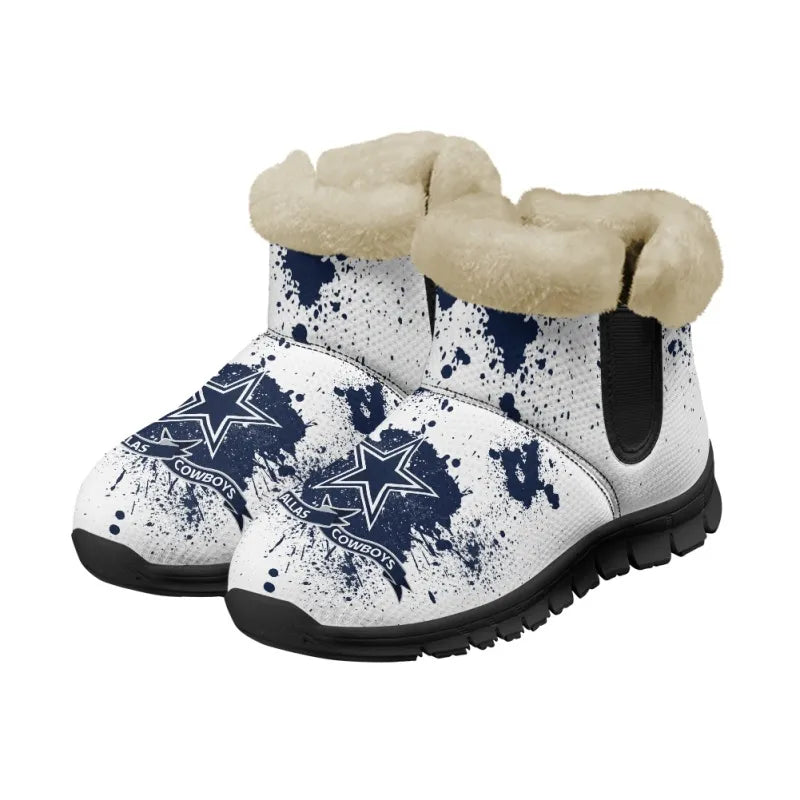 Dallas Cowboys Comfy Winter Snow Boots AZDDWSB000103