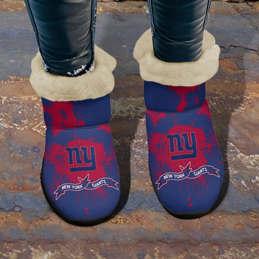 New York Giants Comfy Winter Snow Boots AZDDWSB000109