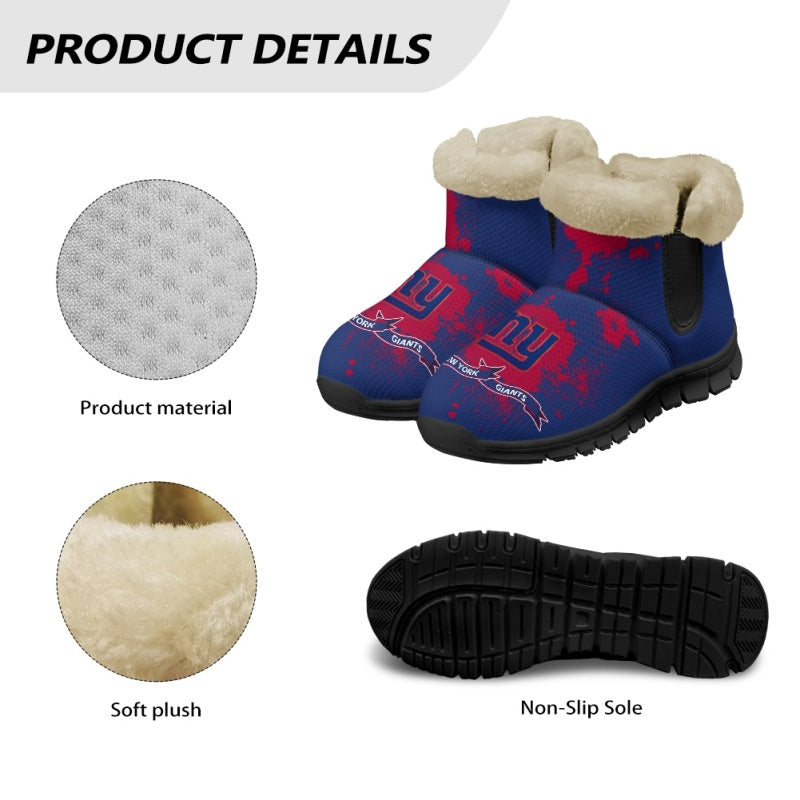 New York Giants Comfy Winter Snow Boots AZDDWSB000109