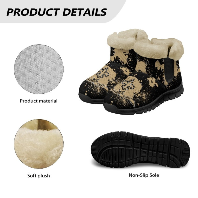 New Orleans Saints Comfy Winter Snow Boots AZDDWSB000108