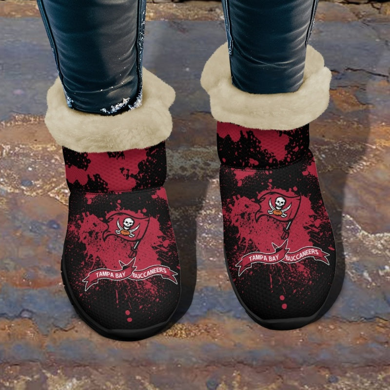 Tampa Bay Buccaneers Comfy Winter Snow Boots AZDDWSB000113
