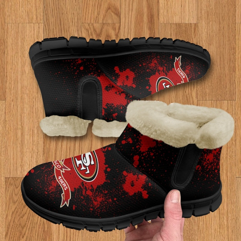 San Francisco 49ers Comfy Winter Snow Boots AZDDWSB000111