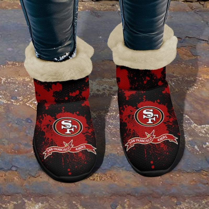 San Francisco 49ers Comfy Winter Snow Boots AZDDWSB000111