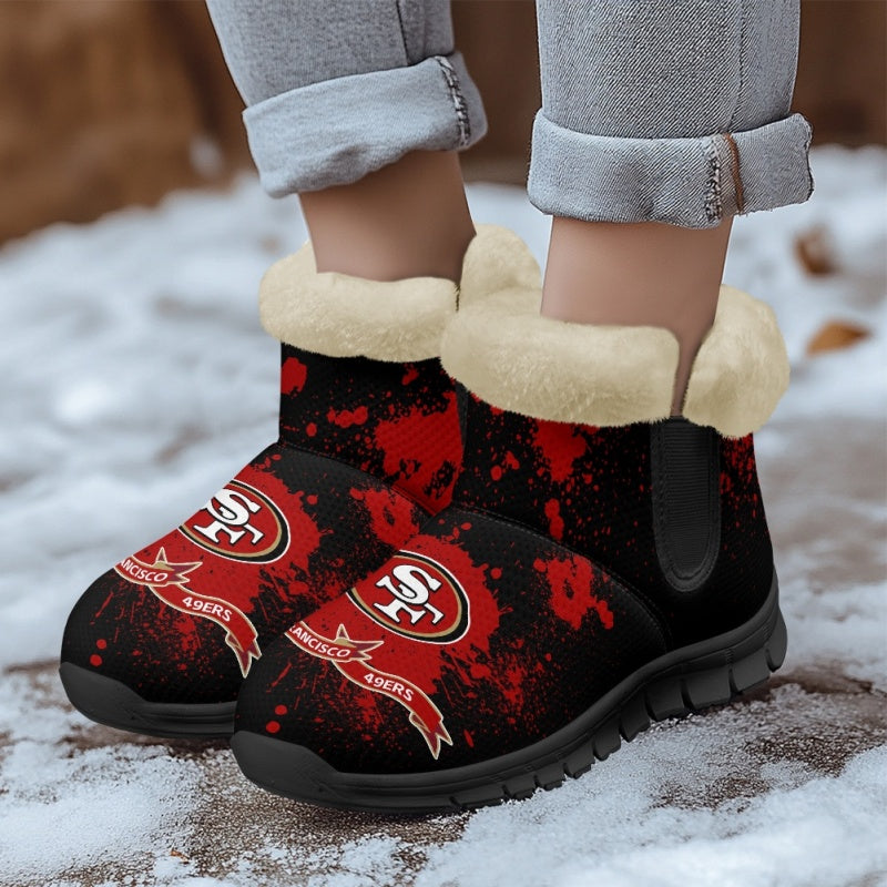 San Francisco 49ers Comfy Winter Snow Boots AZDDWSB000111