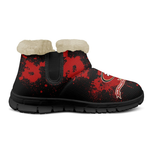 San Francisco 49ers Comfy Winter Snow Boots AZDDWSB000111