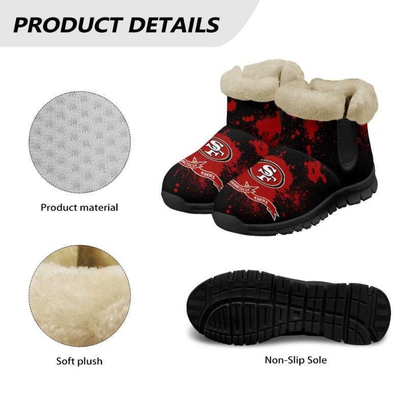 San Francisco 49ers Comfy Winter Snow Boots AZDDWSB000111