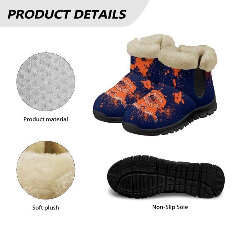 Chicago Bears Comfy Winter Snow Boots AZDDWSB000102