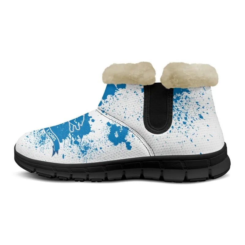 Detroit Lions Comfy Winter Snow Boots AZDDWSB000104