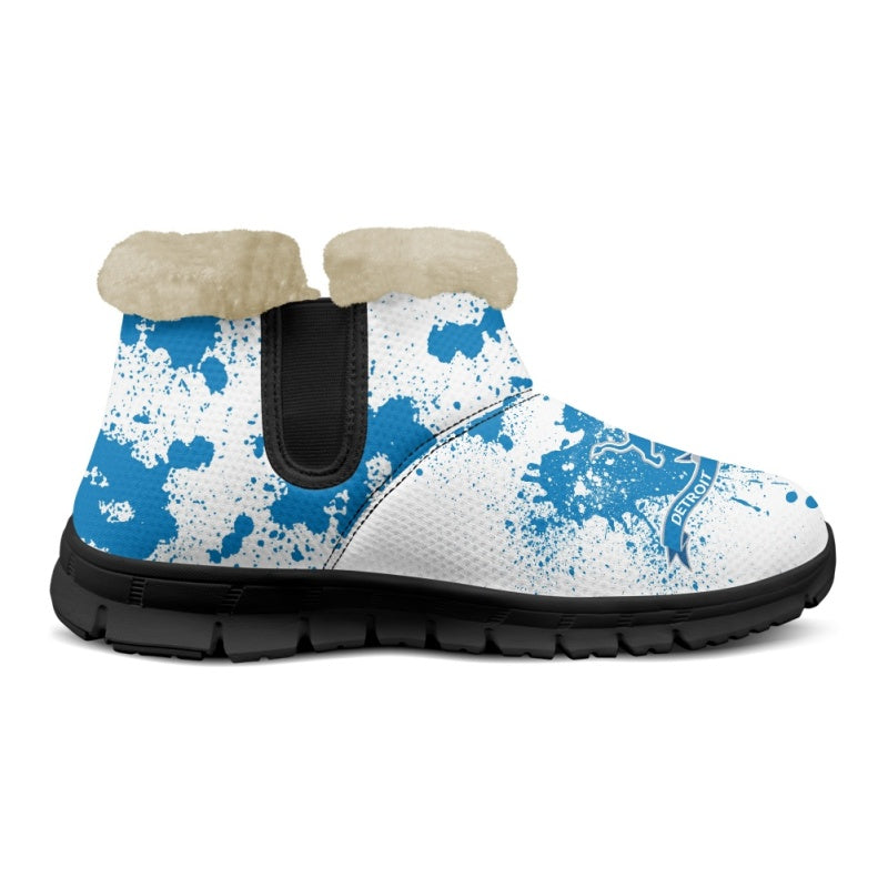 Detroit Lions Comfy Winter Snow Boots AZDDWSB000104
