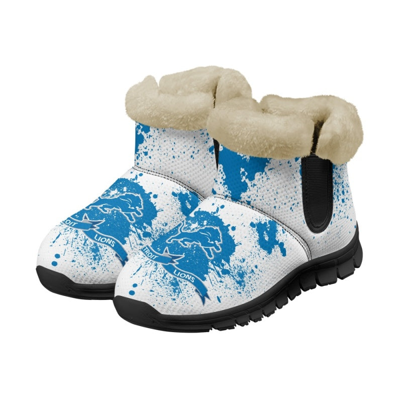 Detroit Lions Comfy Winter Snow Boots AZDDWSB000104