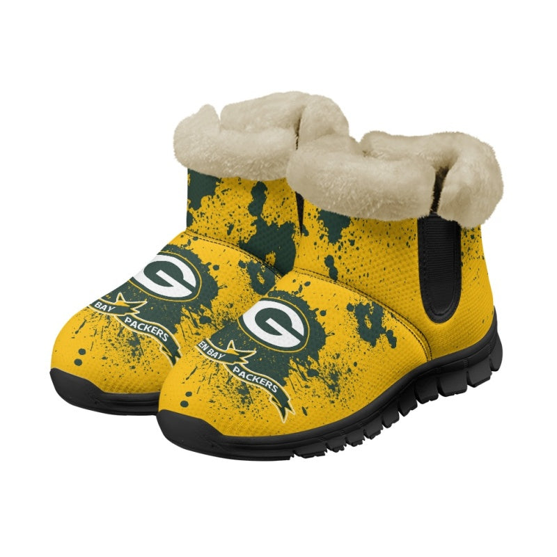 Green Bay Packers Comfy Winter Snow Boots AZDDWSB000105