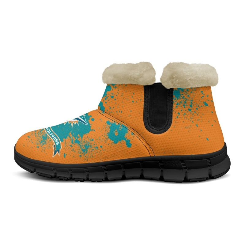 Miami Dolphins Comfy Winter Snow Boots AZDDWSB000126