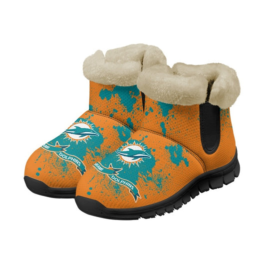 Miami Dolphins Comfy Winter Snow Boots AZDDWSB000126