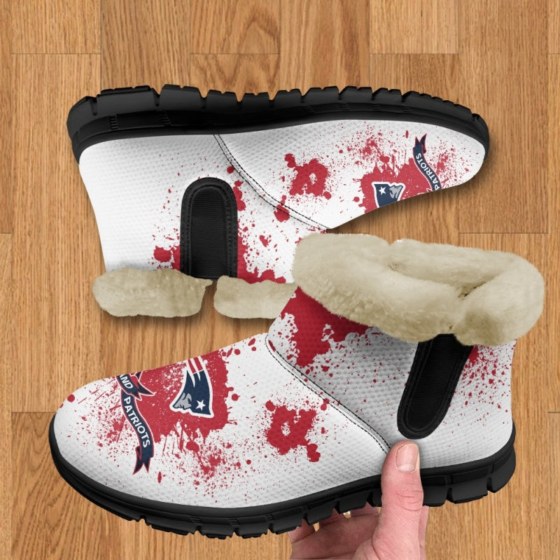 New England Patriots Comfy Winter Snow Boots AZDDWSB000127