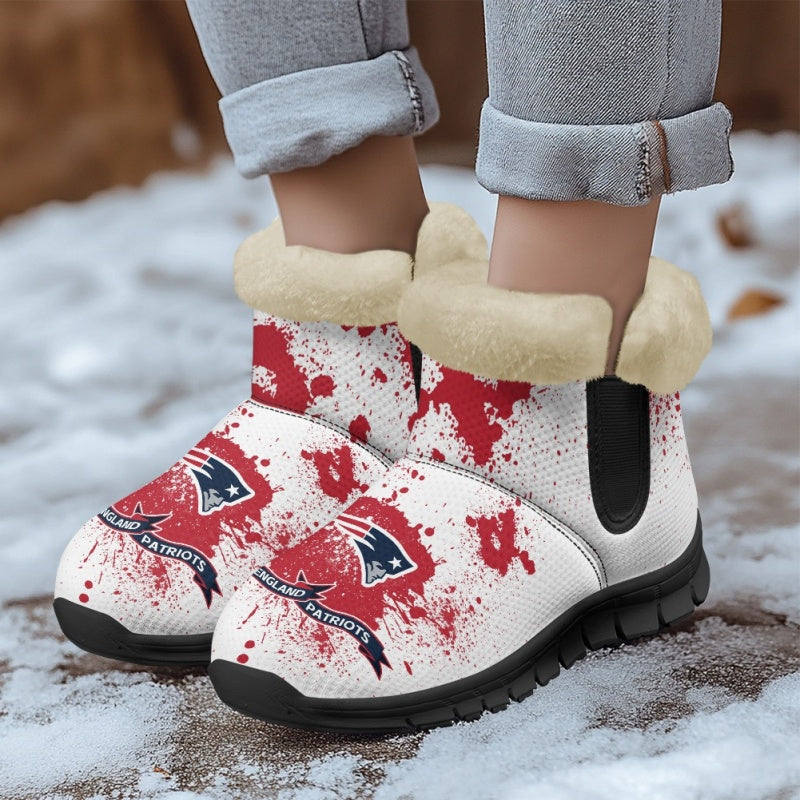 New England Patriots Comfy Winter Snow Boots AZDDWSB000127