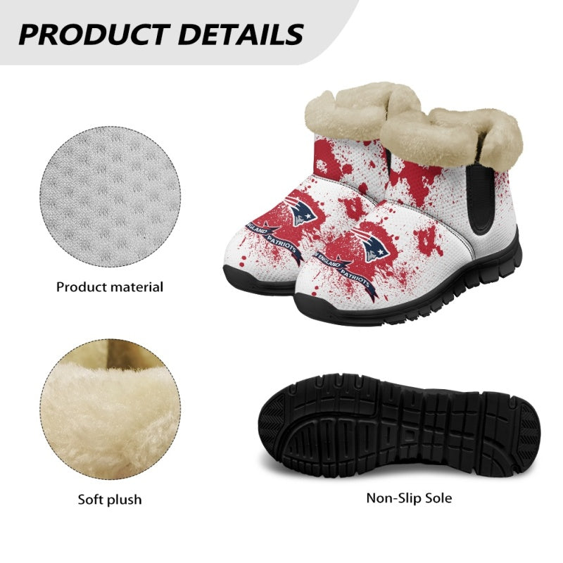 New England Patriots Comfy Winter Snow Boots AZDDWSB000127