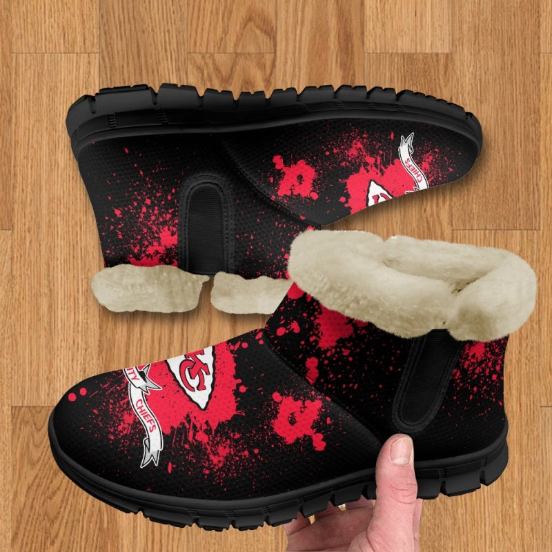 Kansas City Chiefs Comfy Winter Snow Boots AZDDWSB000123