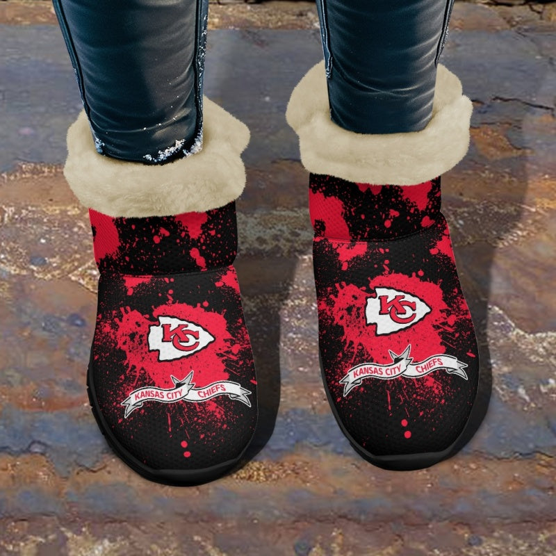 Kansas City Chiefs Comfy Winter Snow Boots AZDDWSB000123