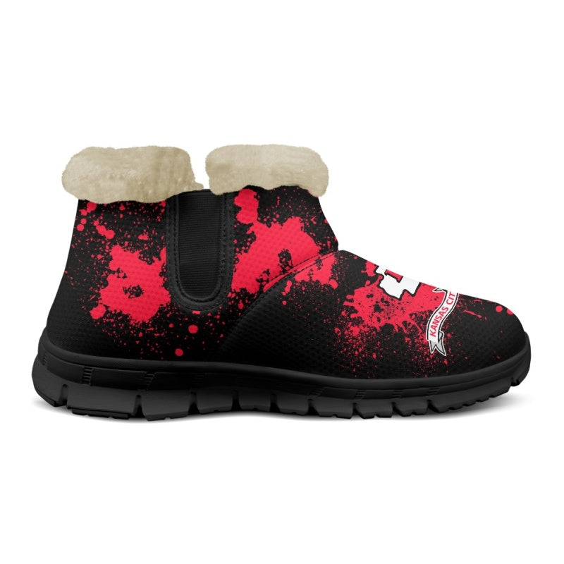 Kansas City Chiefs Comfy Winter Snow Boots AZDDWSB000123
