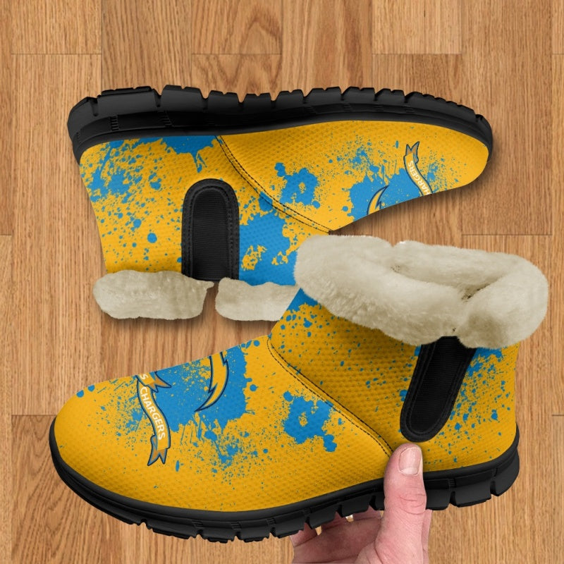 Los Angeles Chargers Comfy Winter Snow Boots AZDDWSB000125