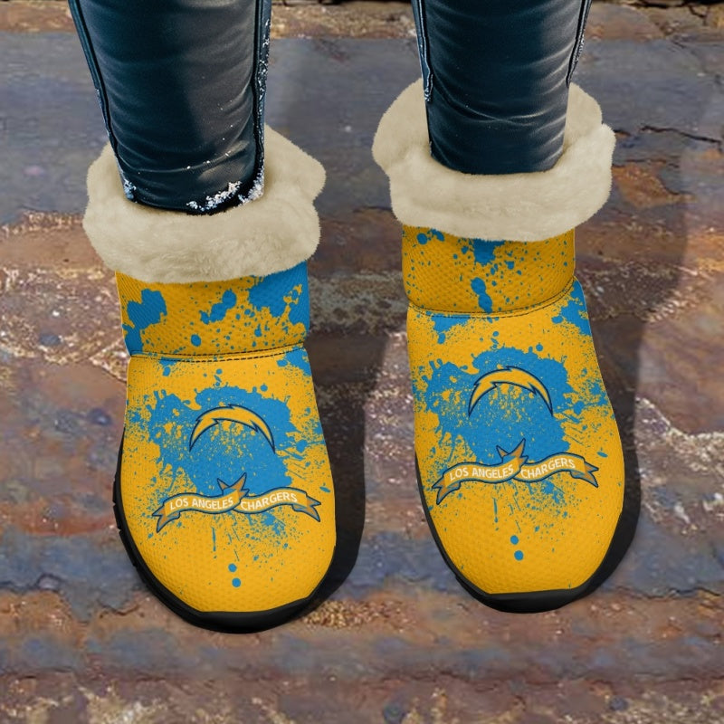 Los Angeles Chargers Comfy Winter Snow Boots AZDDWSB000125