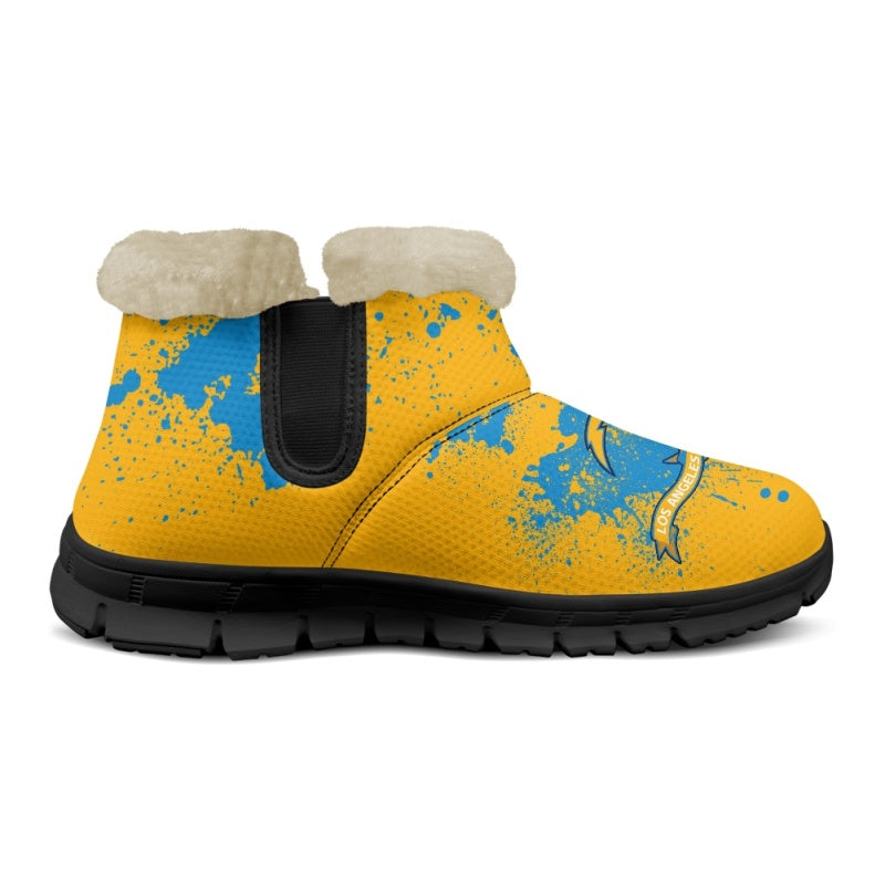 Los Angeles Chargers Comfy Winter Snow Boots AZDDWSB000125