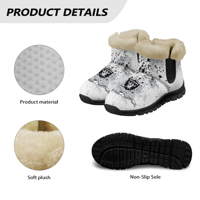 Las Vegas Raiders Comfy Winter Snow Boots AZDDWSB000124