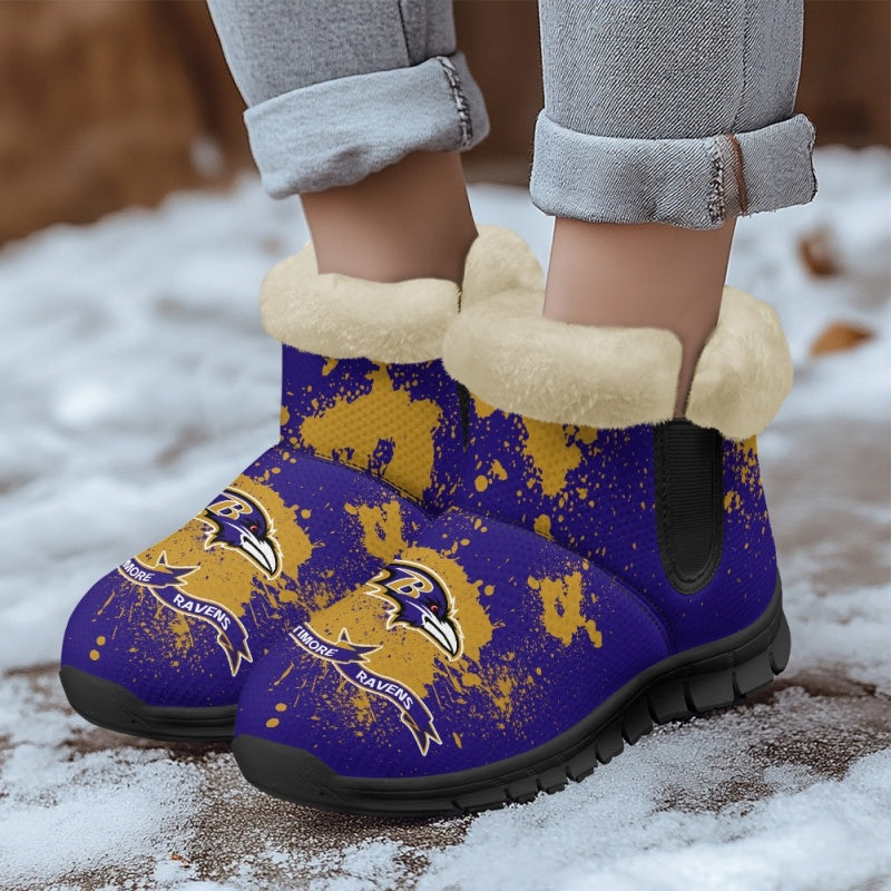 Baltimore Ravens Comfy Winter Snow Boots AZDDWSB000115