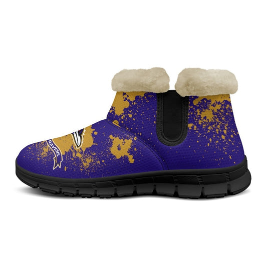 Baltimore Ravens Comfy Winter Snow Boots AZDDWSB000115