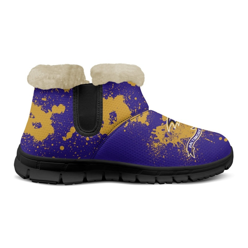 Baltimore Ravens Comfy Winter Snow Boots AZDDWSB000115