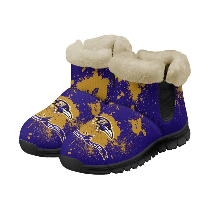 Baltimore Ravens Comfy Winter Snow Boots AZDDWSB000115