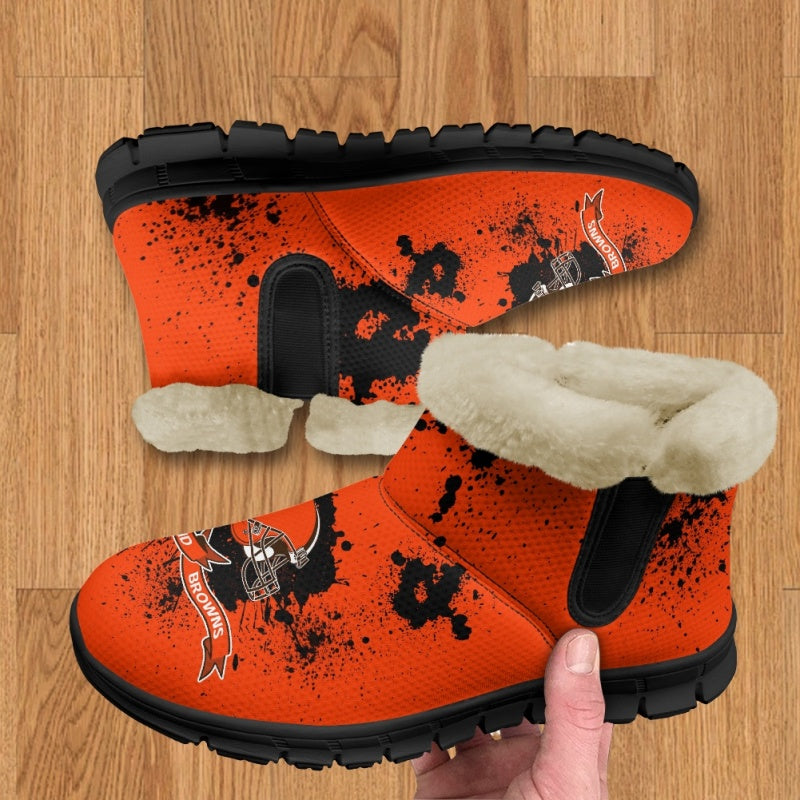 Cleveland Browns Comfy Winter Snow Boots AZDDWSB000118
