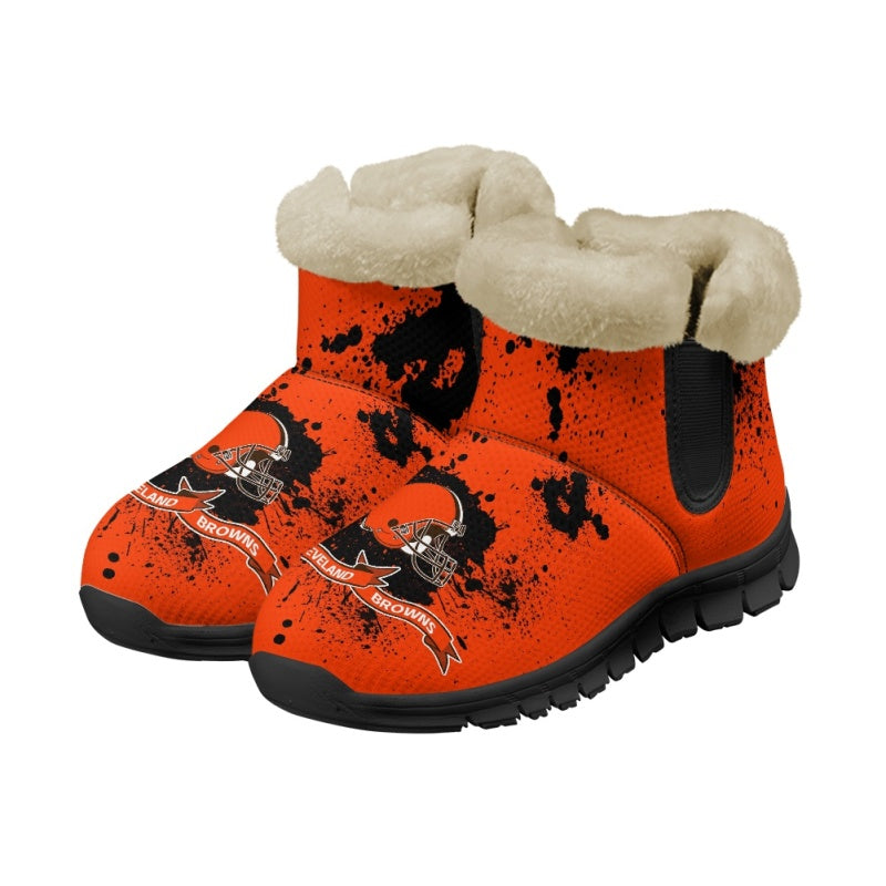 Cleveland Browns Comfy Winter Snow Boots AZDDWSB000118