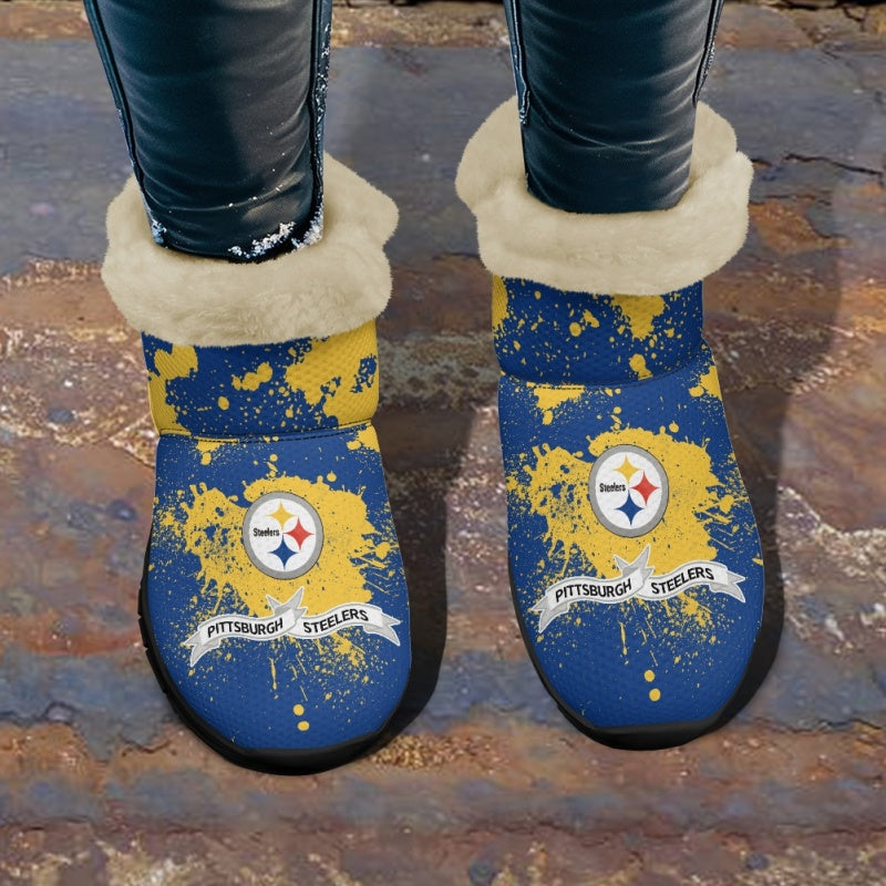 Pittsburgh Steelers Comfy Winter Snow Boots AZDDWSB000129