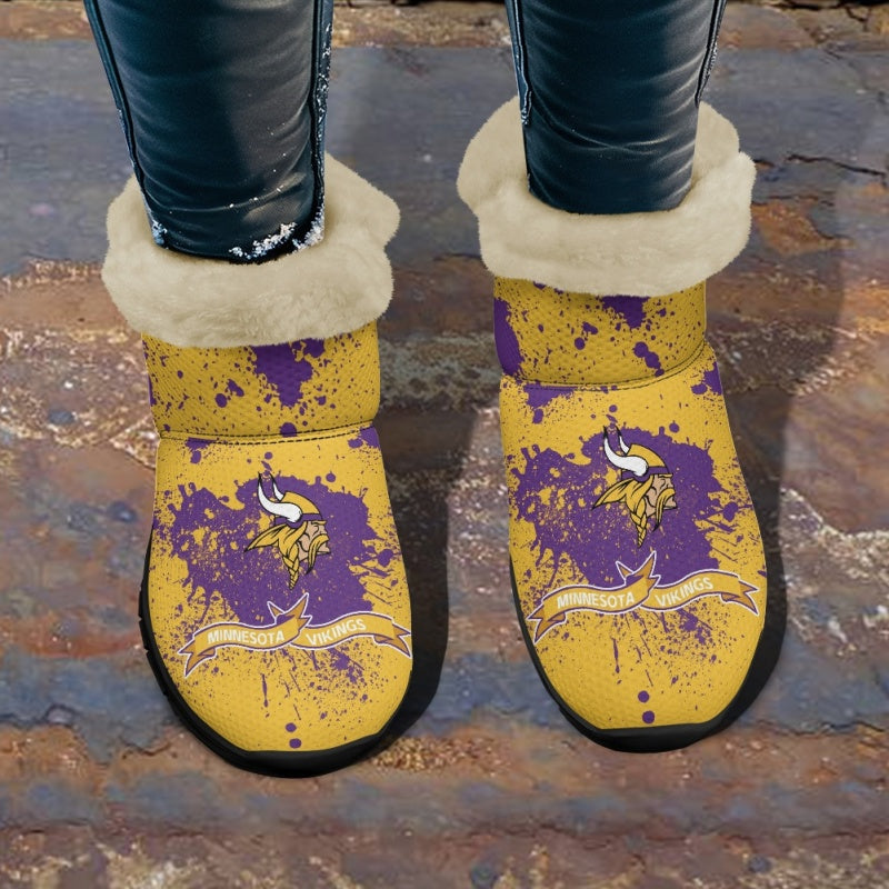 Minnesota Vikings Comfy Winter Snow Boots AZDDWSB000107