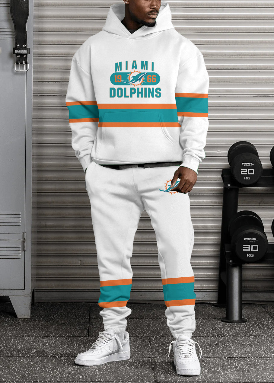 Miami Dolphins Combo Pullover Hoodie And Sweatpants AZBTPHSP000092