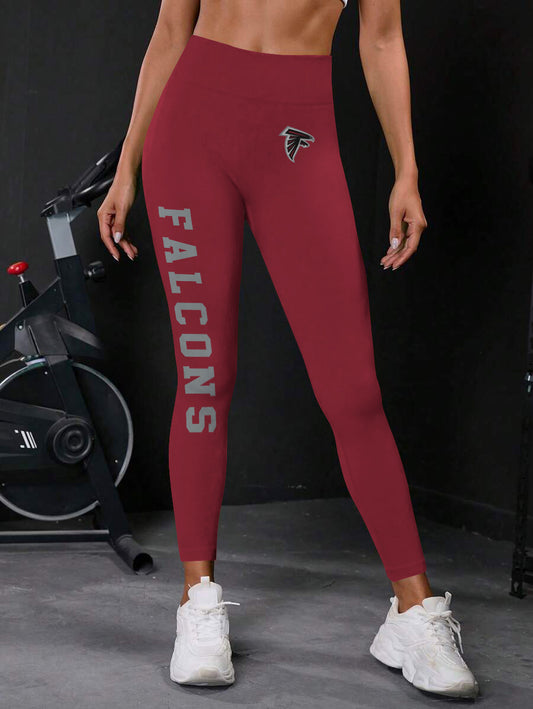Atlanta Falcons High Waist Push Up Printed Leggings (1)