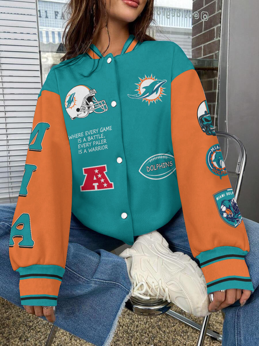 Miami Dolphins National Football League Varsity Jacket AZBTVJK000560