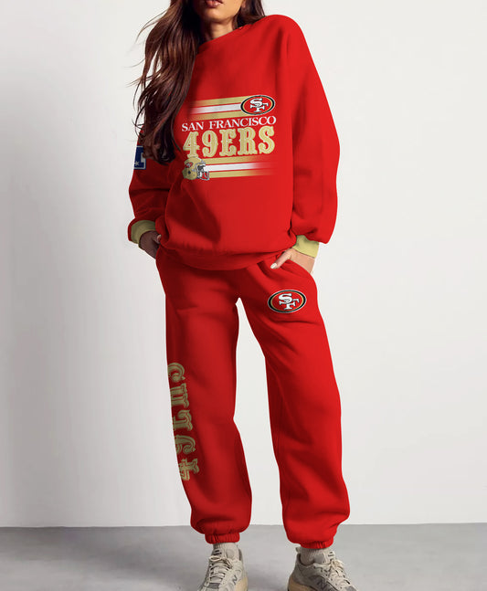 San Francisco 49ers Combo 3D Sweatsuit and Sweatpants Unisex CBSP34